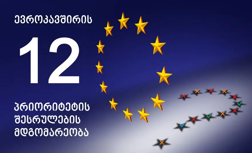 ევროკავშირის 12 პრიორიტეტის შესრულების მდგომარეობა