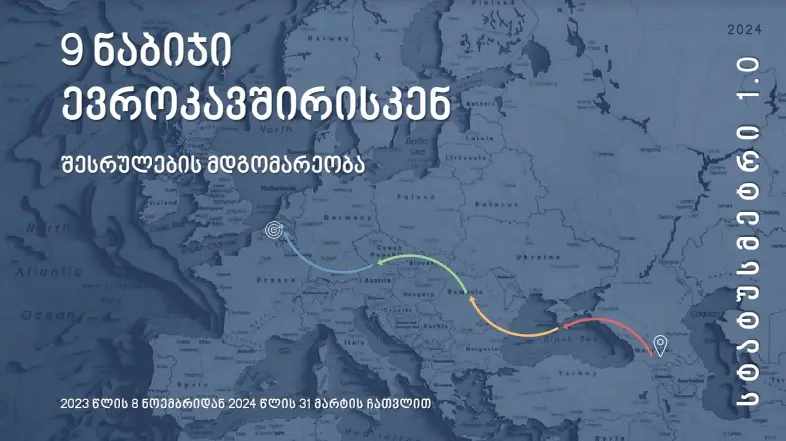 9 ნაბიჯი ევროკავშირისკენ - შესრულების მდგომარეობა