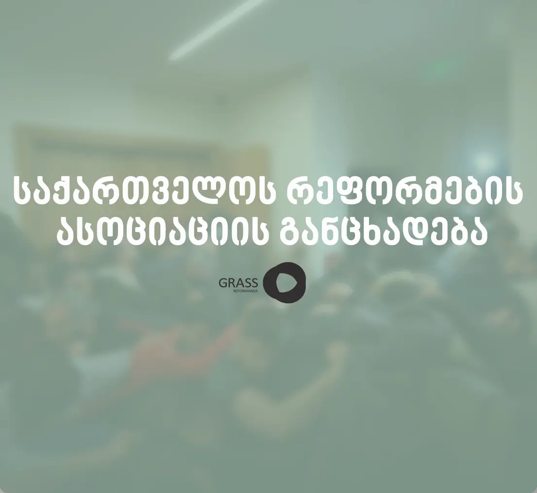 GRASS Statement on Recent Political Developments in Georgia